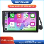 Gearelec autoradio 10. 1 pouces[8 + 128go] android pour audi q5 2010 - 2018 avec carplay andriod auto ...