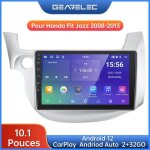 Gearelec autoradio 10 pouces android pour honda fit jazz 2008 - 2013 avec carplay andriod auto gps navigation ...