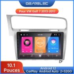 Gearelec autoradio 10 pouces android pour vw golf 7 2013 - 2017 avec carplay andriod auto gps navigation ...