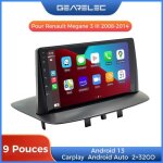 Gearelec autoradio 9 pouces android pour renault megane 3 iii 2008 - 2014 avec carplay andriod auto gps ...