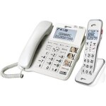 Geemarc amplidect 595 combi t�l�phone filaire pour s�niors r�pondeur t�l�phonique fonction mains libres ...