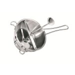 Moulin � l�gumes - gefu - 24200 - acier inoxydable - 2 grilles amovibles - 20cm gris
