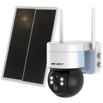 Genbolt 2k cam�ra de surveillance solaire wifi ext�rieur � batterie rechargeable 6w 7800mah vision nocturne ...
