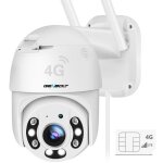 Genbolt 3g / 4g lte cam�ra de surveillance ext�rieure avec sim poe ptz ip cam�ra d�tection humaine vision ...