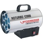 Gnrateur dair chaud - rothenberger - roturbo 12000 - 12 kw - bas - gris
