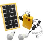 Gnrateur dnergie panneau solaire 3w 6v + 3 ampoule usb charge pour tlphone portable camping extrieur ...