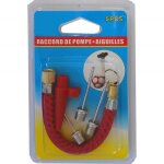 G�n�rique aiguilles (3) et raccord � pompe pour ballon embouts de gonflage football basketball rugbyhandball ...