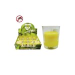 Bougie citronelle 50g avec contenant en verre �6x5cm euro / uni.