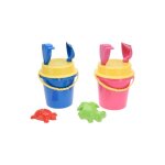 Ensemble seau de plage enfant 17cm avec 5 accessoires