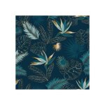 Nappe polyester - generique - vahina paon sur cintre - 140x240cm - bleu paon - lavable