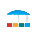 Parasol de plage �142x160cm. couleurs assorties
