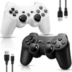 Genossen 2 manette ps3 sans fil manette ps3 pour playstation 3 bluetooth compatible avec t�l�commande ...