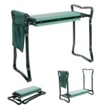 Genouillère et siège de jardin pliable banc agenouilloir de jardin repose genoux avec sac à outils Genouillère et siège de jardin pliable banc agenouilloir de jardin repose genoux avec sac à outils