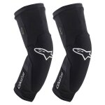 Genouillères vtt alpinestars paragon plus noir blanc - légères et confortables Genouillères vtt alpinestars paragon plus noir blanc - légères et confortables