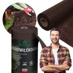 Geotextile / agrotextile contre les mauvaises herbes toile de paillage épais marron 150g 16m x 40m Geotextile / agrotextile contre les mauvaises herbes toile de paillage épais marron 150g 16m x 40m