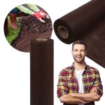 Geotextile / agrotextile contre les mauvaises herbes toile de paillage marron 50g 16m x 50 m