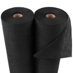 Geotextile / agrotextile contre les mauvaises herbes toile de paillage noire 50g 32m x 50m