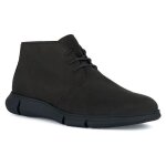 Bottine montante homme geox u adacter f tissu oxford - mud - daim - nubuck - lacets - haute