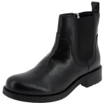 Bottines - geox - d rawelle a - cuir - noir - zip latral