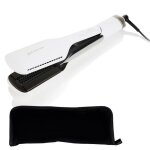 Ghd - fer � lisser lisseur s�chant - duet style - 2 en 1 blanc + pochette hairprice noire