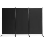 Giantex cloison � 3 panneaux autoportante paravent pliable avec charni�res r�sistantes en acier pour ...