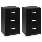 Giantex ensemble 2 classeur de dossiers � 3 tiroirs pour feuilles a4 dossier de documents 371x342x665cm(chaque ...