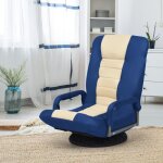Giantex fauteuil relax pivotant et pliabledossier r�glable � 6 positions + pivotant � 360�fauteuil de ...