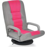 Giantex fauteuil relax pliable et pivotant � 360�dossier r�glable � 5 + 2 positionsfauteuil de sol avec ...