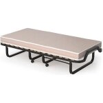 Giantex lit d?appoint pliable 80x200 cm avec roulettes + matelas en mousse � m�moire �paisseur 10cmlit ...