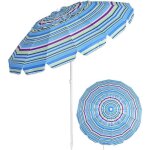 Giantex parasol de plage anti uv 243 m avec m�canisme inclinable 30�protection uv 50 + sac de transportpied ...