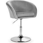 Giantex tabouret de bar en velourschaise de coiffeuse pivotante � 360�hauteur r�glablefauteuil rembourr� ...