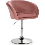 Giantex tabouret de bar en velourschaise de coiffeuse pivotante � 360�hauteur r�glablefauteuil rembourr� ...