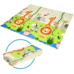 Giantex tapis de jeu pour b�b� pliable antid�rapant et imperm�able tapis b�b� en xpeimage animaux de ...