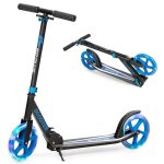 Giantex trottinette pliable avec roues � led et guidon r�glable pour enfants 10 ans + charge max100kg ...