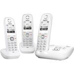 Gigaset as405a trio r�pondeur blanc