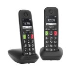 T�l�phone sans fil - gigaset - e290 duo - noir - 2 combin�s - mains libres