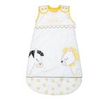 Gigoteuse bébé en coton - pluche et pompon Gigoteuse bébé en coton - pluche et pompon
