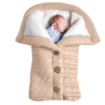 Gigoteuse bb hiver 0 - 12 mois - aqsacokiya - coton tricot unisexe fille garon sac de couchage beige ...