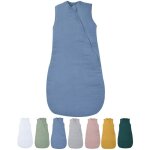 Gigoteuse �t� en gaze de coton - 6 - 24 mois - 90 cm - bleu gris - mousseline 100% coton - 05 tog