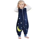 Gigoteuse en flanelle - zgeer - unisexe - sans manche - �toiles bleues