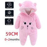 Gigoteuse naissance manches longues combinaison barboteuse grenouillre  capuche bb fille hiver rose ...