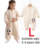 Gigoteuse - - sac de couchage manches longues fermeture  glissire - enfant - beige - coton