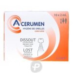 Hygi�ne auriculaire - gilbert - acerumen - 10 unidoses de 2ml - dissout les bouchons de c�rumen - pour ...