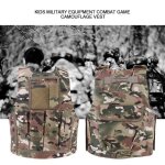 Gilet camouflage enfants - mothinessto - ajustable - nylon - activit�s de plein air - mixte