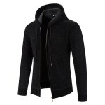 Gilet capuche homme chaud doublé polaire cardigan zippé epais couleur unie confortable automne hiver ... Gilet capuche homme chaud doublé polaire cardigan zippé epais couleur unie confortable automne hiver ...