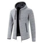 Gilet chaud hiver homme À capuche en tricot doublé polaire cardigan epais couleur unie automne hiver ... Gilet chaud hiver homme À capuche en tricot doublé polaire cardigan epais couleur unie automne hiver ...