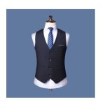 Gilet de costume homme business sans manches couleur unie col v slim fit mariage soire fte printemps ...