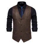 Gilet de costume homme business sans manches veste en daim slim fit mariage soirée formelle fête s - ... Gilet de costume homme business sans manches veste en daim slim fit mariage soirée formelle fête s - ...
