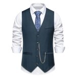 Gilet costume homme formel classique sans manches col v couleur unie pour mariage business parti - taille ... Gilet costume homme formel classique sans manches col v couleur unie pour mariage business parti - taille ...