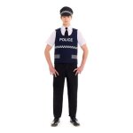 Gilet de costume de police - partilandia - homme - multicolore - taille l - inclus chemise et pantalon ...